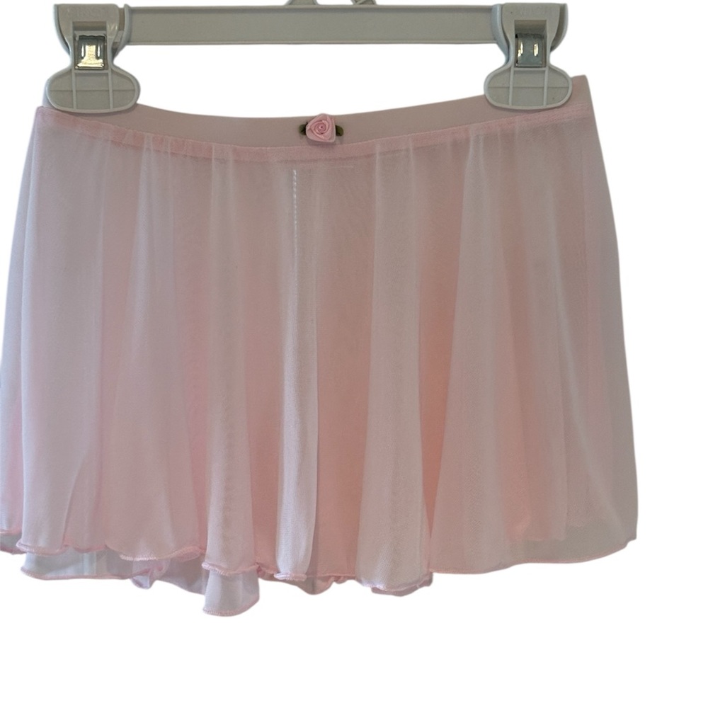 Elegant Pink Chiffon Skirt